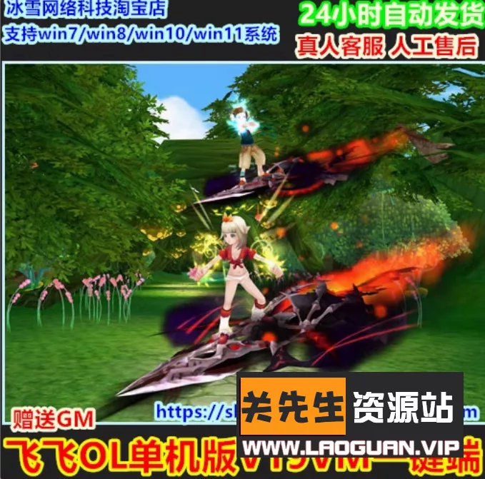 《飞飞OL》内含：80级开服版+V15版+V19版+V22版- 关先生资源站