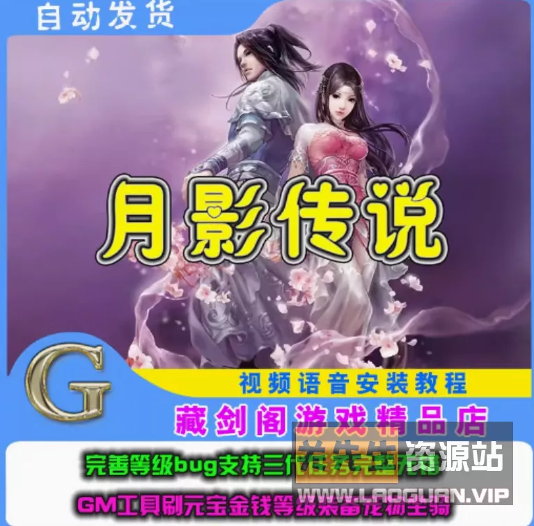 《月影传说》完整全地图单人副本GM刷元宝装备时装宠物- 关先生资源站