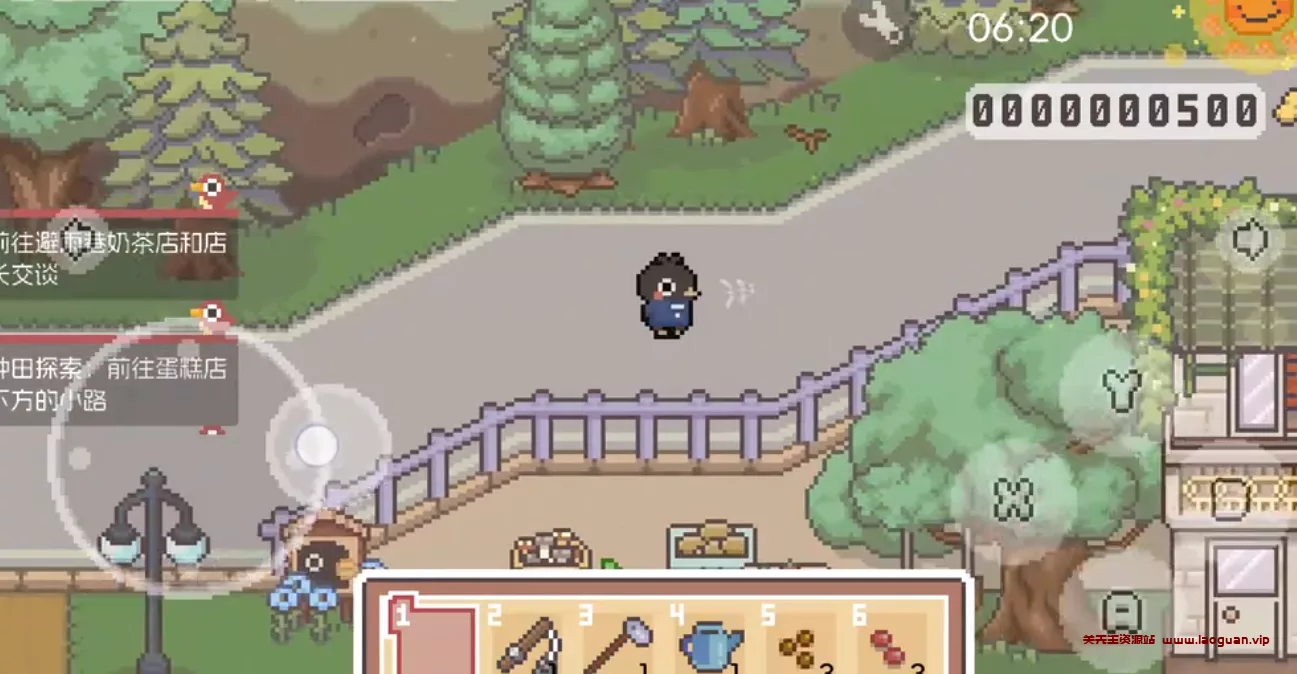 《啵啵鸡物语》主角是一只小黑鸭的像素游戏，白天经营奶茶店，晚上在梦中与怪物激斗- 关先生资源站