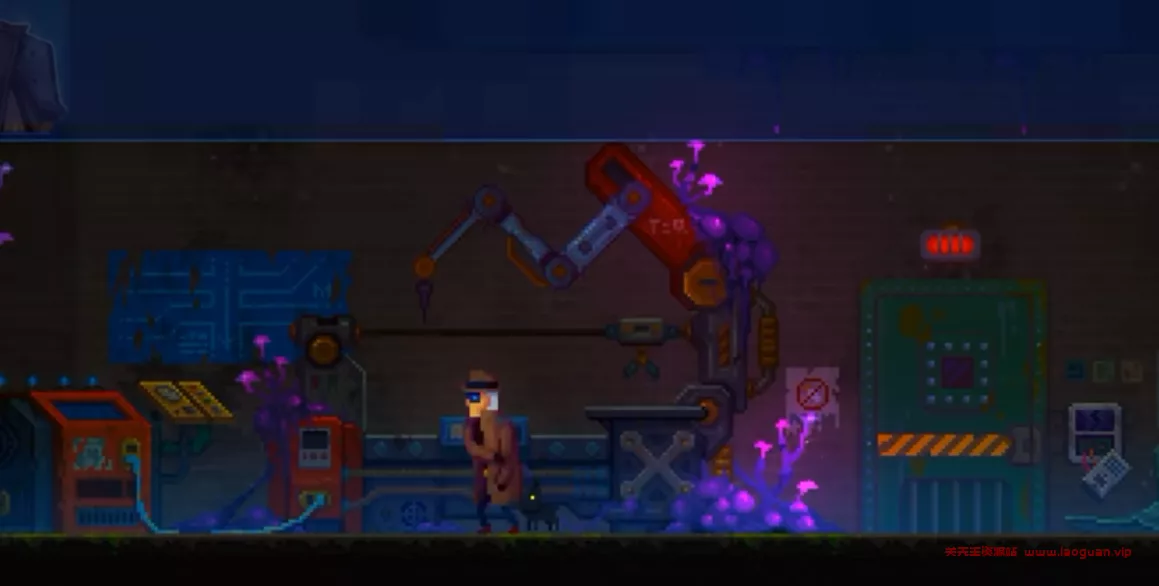 《迷雾侦探》精致手工像素风游戏，在人与机械的赛博世界中探寻各个案件背后的黑暗迷雾- 关先生资源站