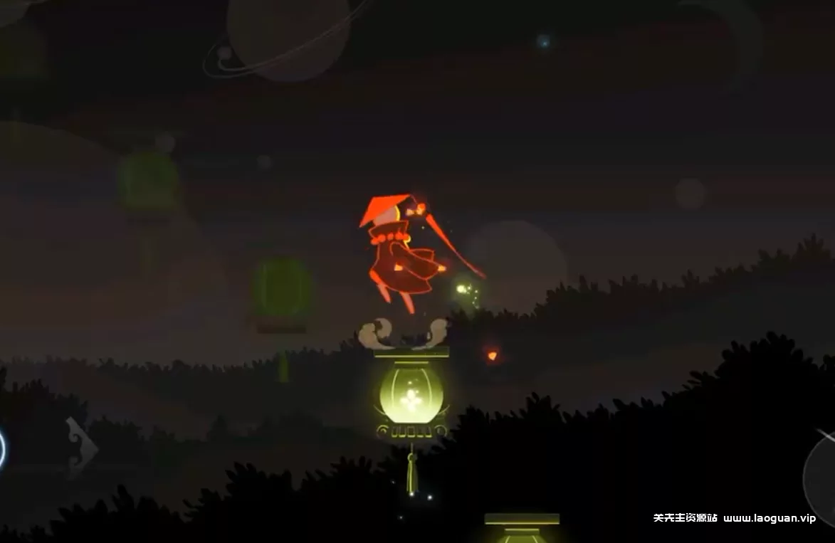 《点灯人》画风非常唯美的游戏，在无尽的黑夜中只有一盏盏灯笼陪伴- 关先生资源站