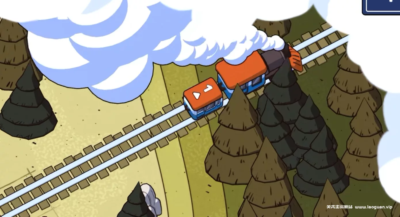 《轨道连结》画风可爱玩法休闲的游戏，只需要把每一辆火车对接完成就行，非常的休闲- 关先生资源站