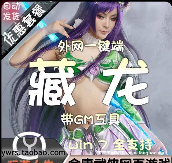 《藏龙》一键端火麒麟开区服务端GM工具外网修改（页游）- 关先生资源站