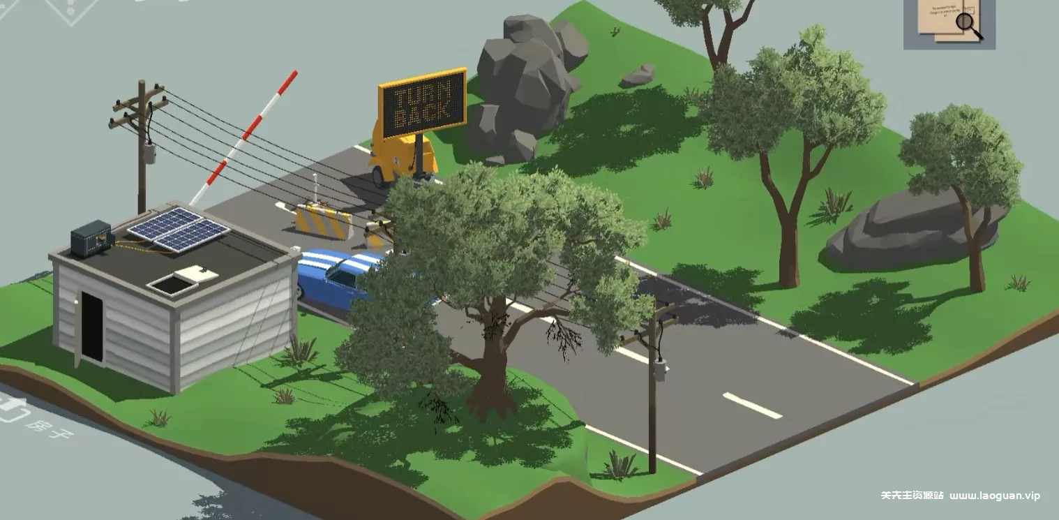 《小房间故事小镇之谜》简洁的低多边形画风游戏，回到家乡调查父亲的失踪，在细节满满的各个房间中寻找线索- 关先生资源站