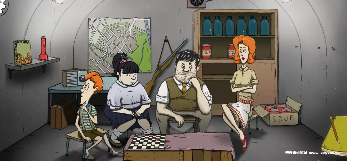 《60秒重制版》在核爆后的避难所带领一家人用尽各种办法收集物资、抵挡各种各样的危险生存下去，重制版还有新的模式- 关先生资源站