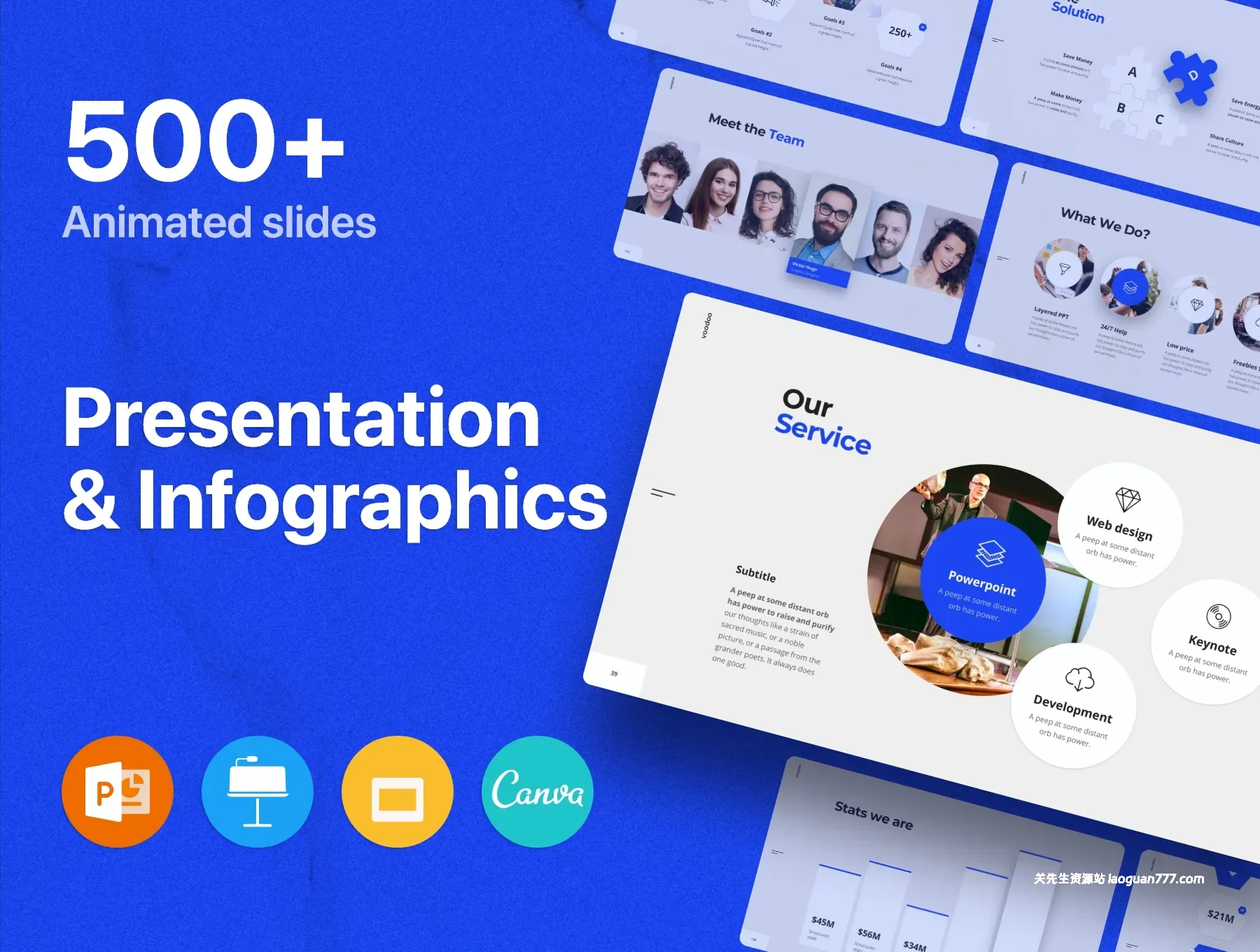 【办公】【全球】PPT模板500套实用合集 500 PowerPoint Templates Collection｜商务学术创意教育 多场景全覆盖 办公必备- 关先生资源站