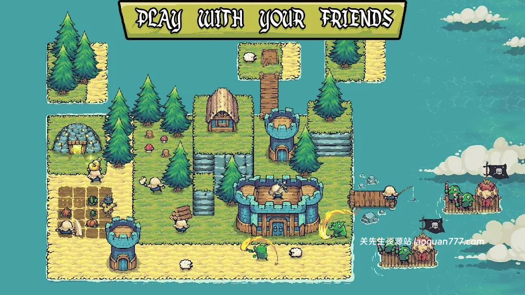 图片[3]- 安卓手机游戏《保卫岛屿v1.23》[中文版+完整版]2D沙盒卡通手绘画风收集建造探索塔防集一体像素RTS海岛打仗很有趣！- 关先生资源站